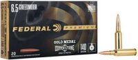 FEDERAL MUNITION 6,5MM CREEDMOOR 140GR OTM BULLET GOLD...
