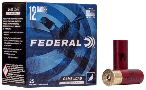 FEDERAL MUNITION 12/70 12GA 2-3/4" 1-1/4OZ 5 GAME-SHOK HI-BRASS 25/250