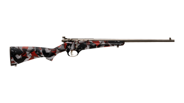 SAVAGE RASCAL ROT, WEI&Atilde;&Yuml; UND BLAU .22 LR 16"/41CM