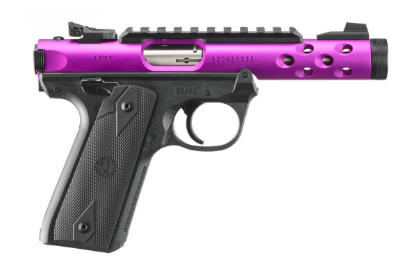 RUGER PISTOLE MARK IV 22/45 LITE .22 LR 4,4"/11,18CM LILA ANODIZED 1/2"-28