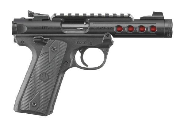 RUGER PISTOLE MARK IV 22/45 LITE .22 LR 4,4"/11,18CM SCHWARZ ANODIZED 1/2"-28