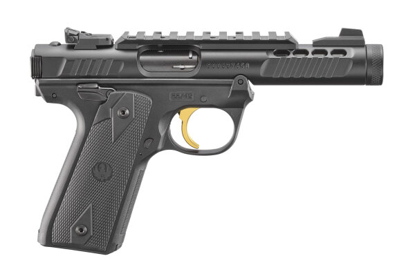 RUGER PISTOLE MARK IV 22/45 LITE .22 LR 4,4"/11,18CM SCHWARZ ANODIZED 1/2"-28