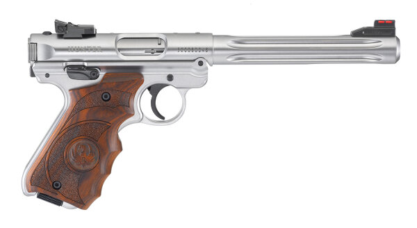 RUGER PISTOLE MARK IV HUNTER .22 LR 6,9"/17,48CM SATINIERTER EDELSTAHL
