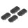 STRIKE INDUSTRIES AR CABLE MANAGEMENT RAIL COVERS - SHORT BLACK (4PC/SET)