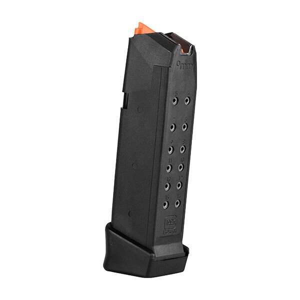 GLOCK MAGAZIN G19+2 17RD 9MM LUGER SCHWARZ/ORANGE