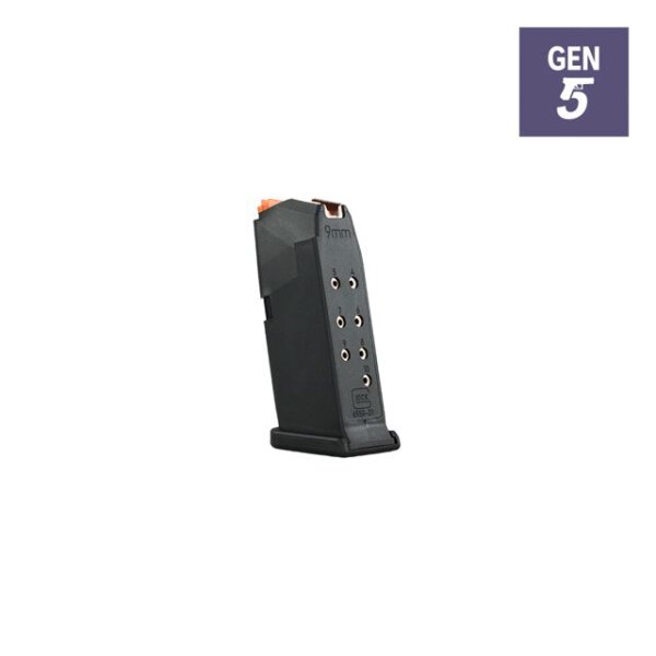 GLOCK MAGAZIN G26 10RD 9MM LUGER SCHWARZ/ORANGE