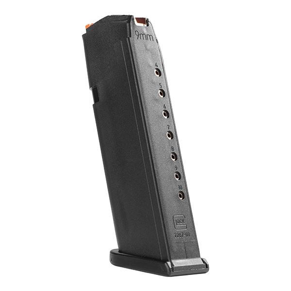 GLOCK MAGAZIN G17 01 10RD 9MM LUGER SCHWARZ/ORANGE