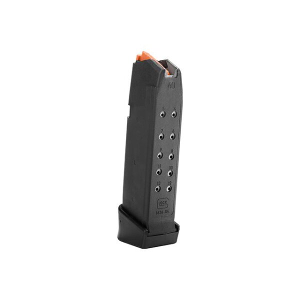 GLOCK MAGAZIN G23+1 14RD .40 S&W SCHWARZ/ORANGE