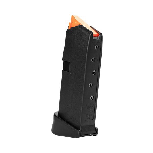 GLOCK MAGAZIN G43 EXTENDED 6RD 9MM LUGER SCHWARZ/ORANGE