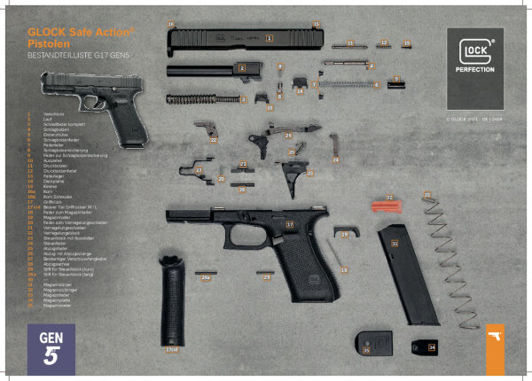GLOCK POSTER "TRAINING SMALL" DEUTSCH