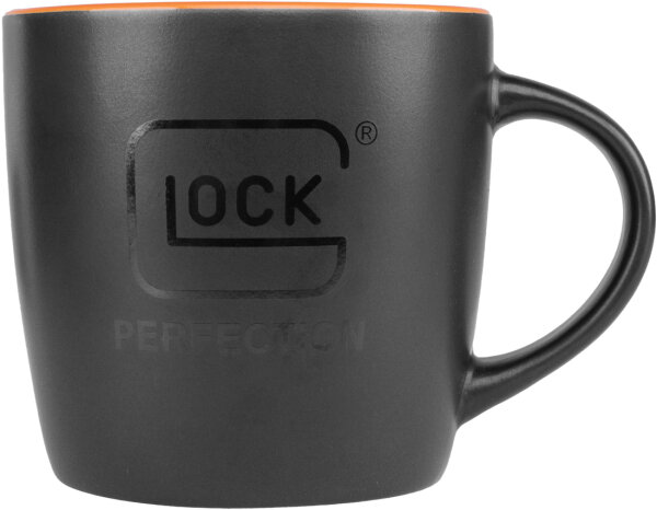 GLOCK KAFFEETASSE SCHWARZ/ORANGE 250ML