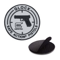 GLOCK GUMMI-PATCH "SAFE ACTION PISTOLS" 8CM