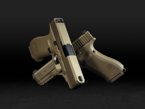 GLOCK PISTOLE G19X MOS/PR 9MM LUGER PISTOL SET 4"/10,2CM COYOTE