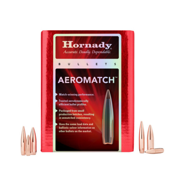 HORNADY GESCHOSSE .22/.224 77GR AEROMATCH HPBT 100/2500