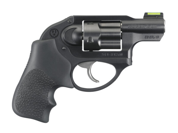 RUGER REVOLVER LCR .38 SPECIAL+P 1,87"/4,75CM MATT SCHWARZ FIBER OPTIC-KORN