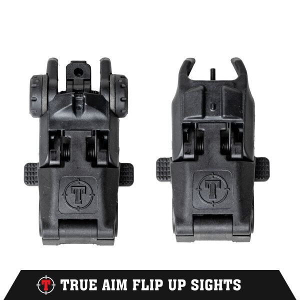 TIPPMANN M4-22 TRUE AIM FLIP-UP VISIERUNG F&Atilde;&oelig;R PICATINNY-SCHIENE SCHWARZ